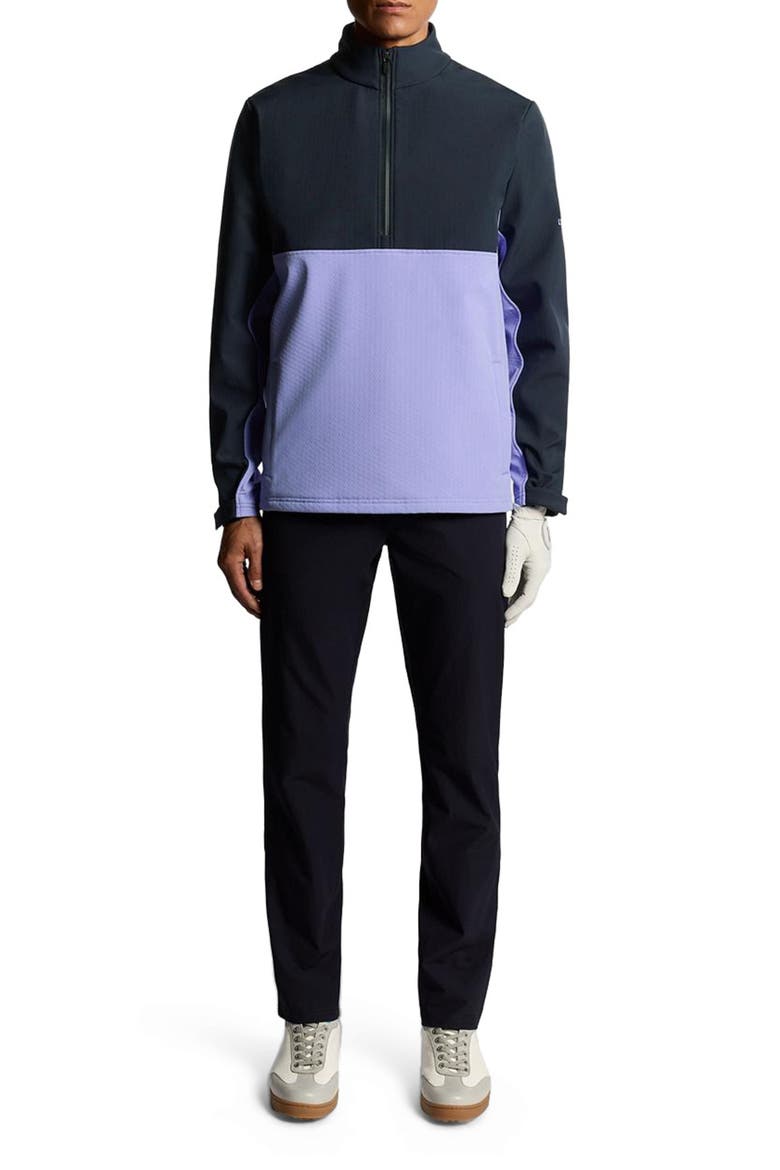 Golf Half Zip Windjammer Jacket, Alternate, color, Moonlight/ Dark Navy
