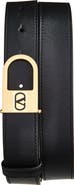 Valentino Garavani Mini VLogo Signature Leather Belt
