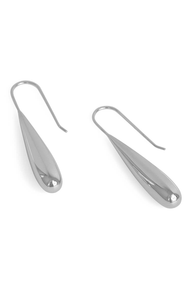 Monaco Drop Earrings, Alternate, color, SILVER