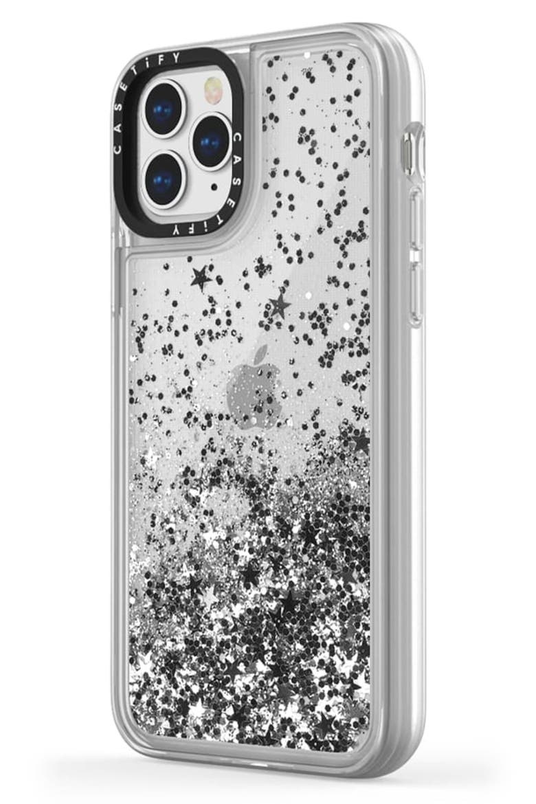 Glitter iPhone 11/11 Pro/11 Pro Max Case, Alternate, color, SILVER