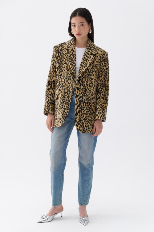 Shop Nocturne Leopard Print Jacket In Multi-colored