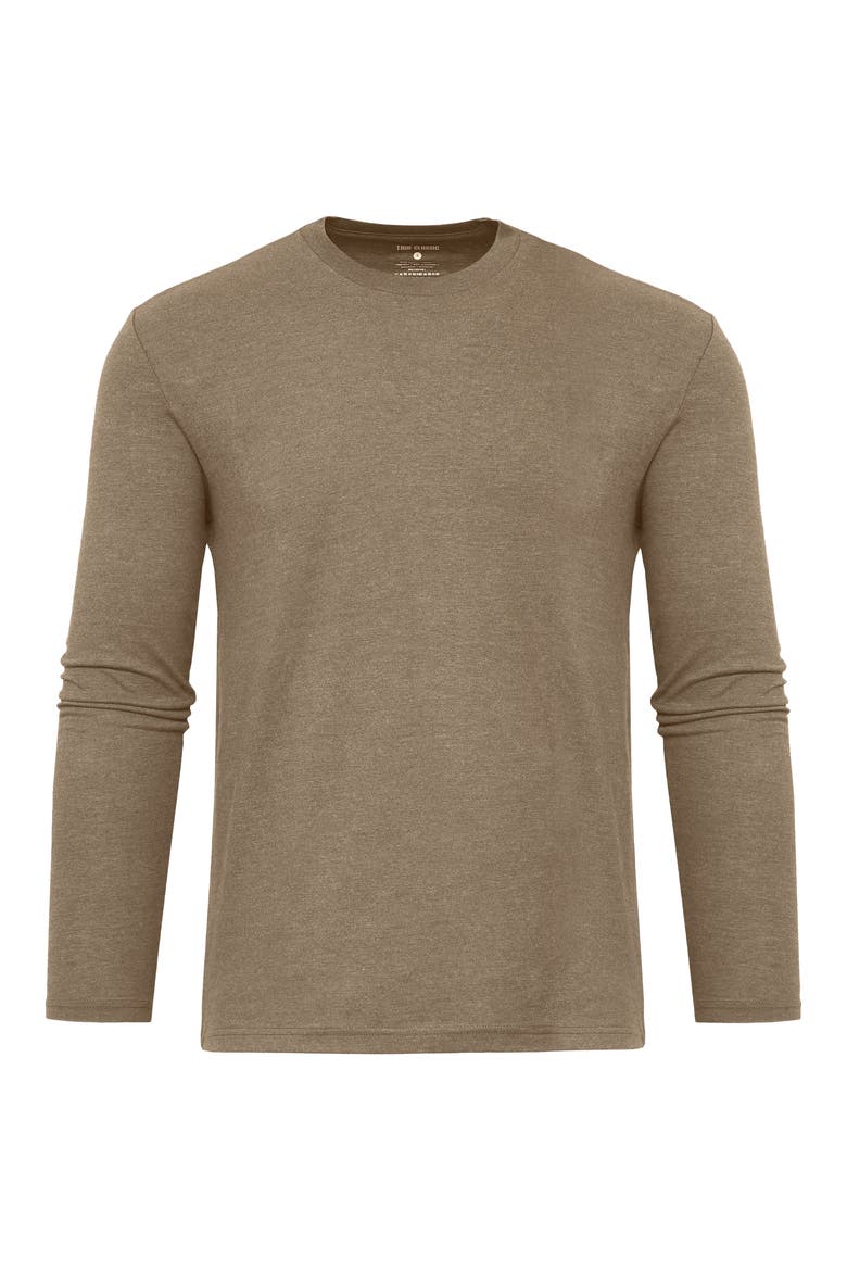 Classic Long Sleeve Crewneck T-Shirt, Alternate, color, DARK HEATHER SAGEWOOD