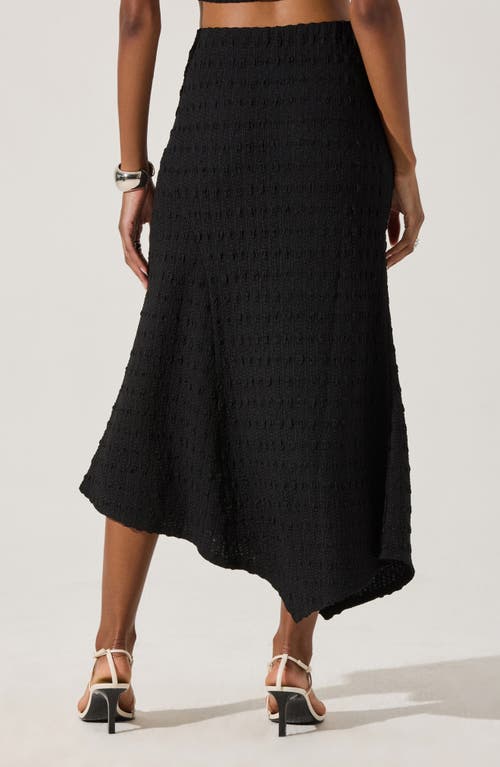 Astr The Label Smock Asymmetric Skirt In Black