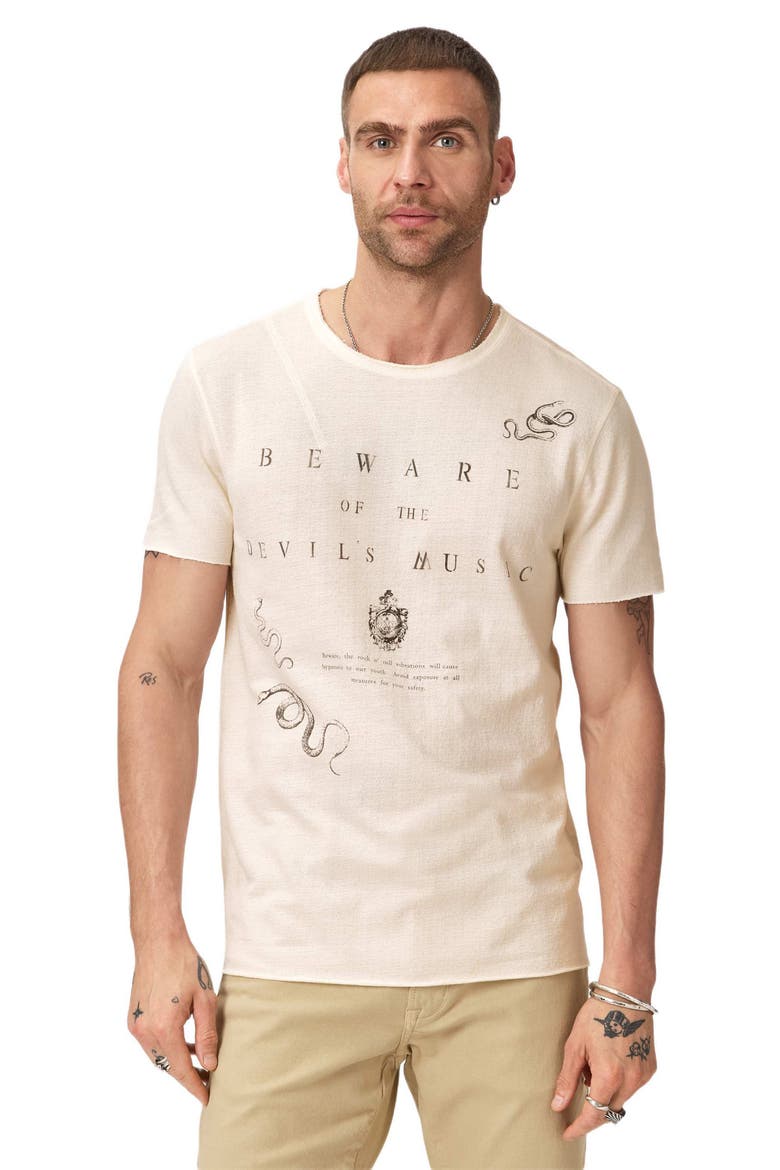 Raw Edge Graphic T-Shirt, Alternate, color, BUTTERCREAM