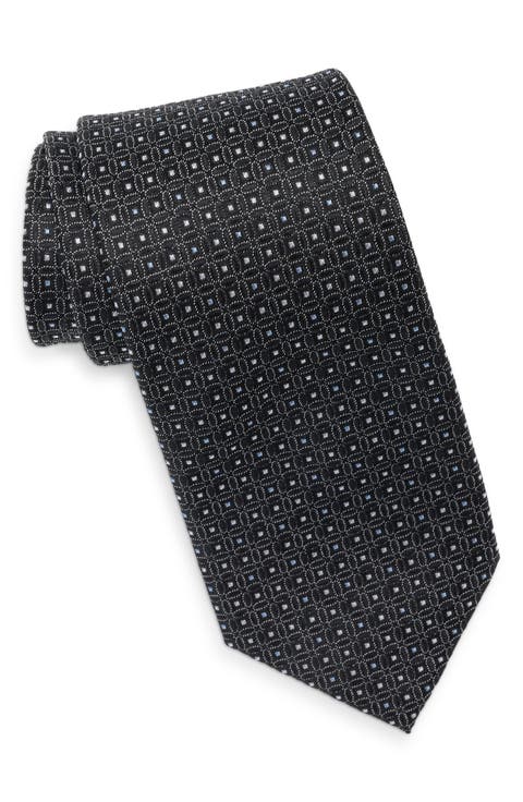 Neat Geometric Silk Tie