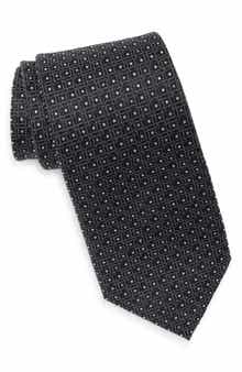 Duchamp Neat Geometric Silk Tie