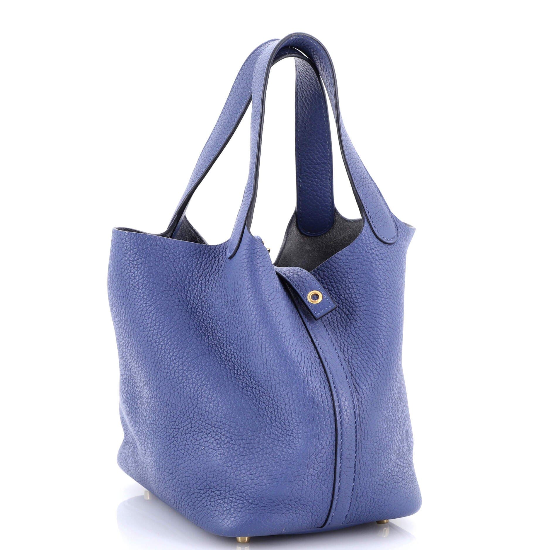 Picotin Lock Bag Clemence PM, Alternate, color, Blue