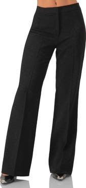 IVONNE Straight-Leg Pants with Zipper