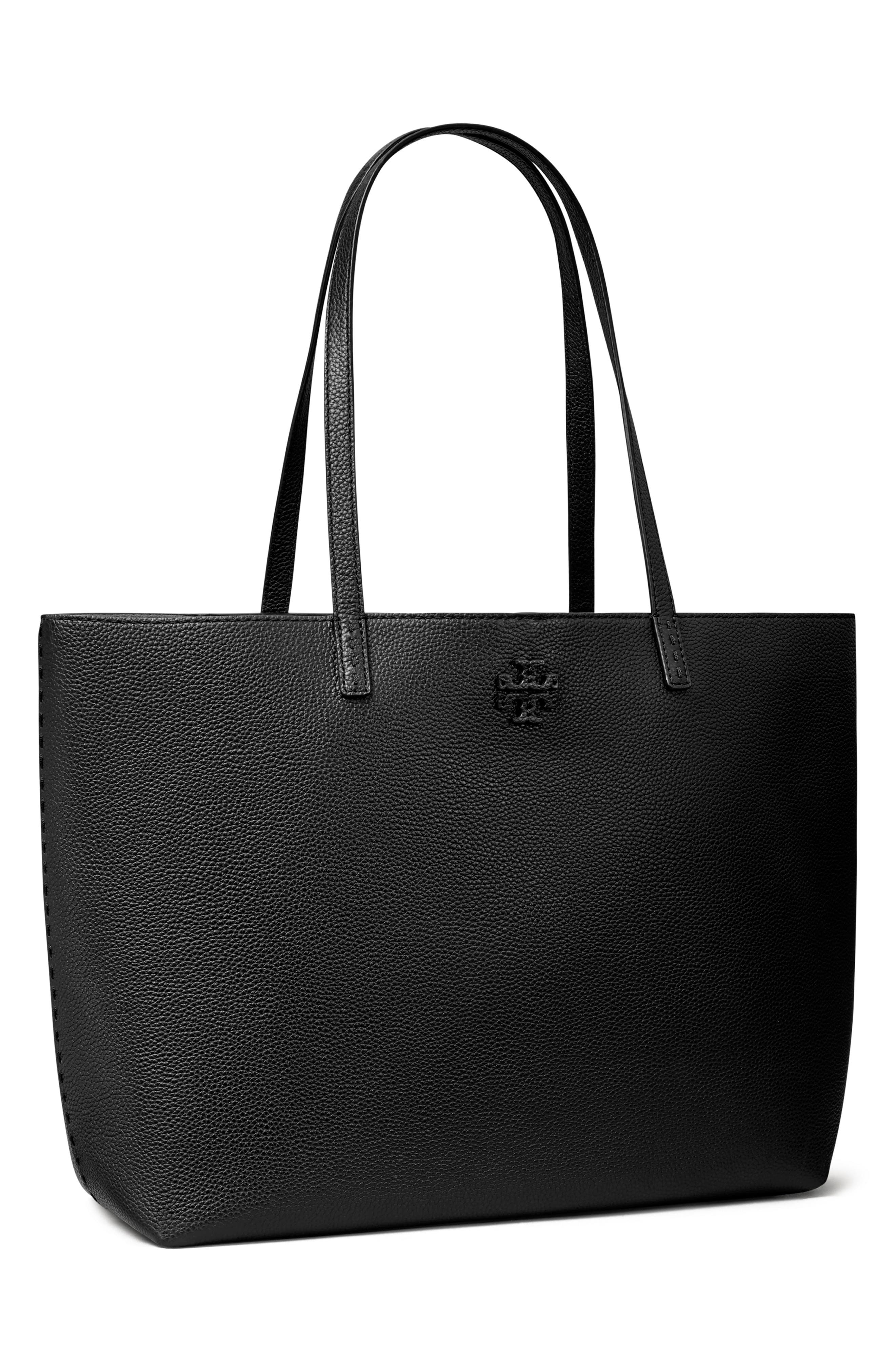 Tory Burch McGraw Leather Tote, Alternate, color, 