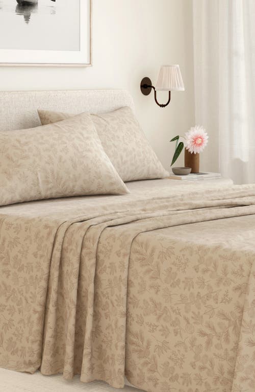 Woven & Weft Lodge 4-piece Flannel Bed Sheet Set In Nude