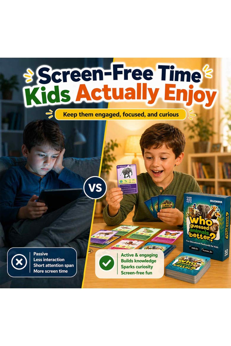 Who Guess It Better Visual Clue Card Game Collection, Alternate, color, Animals
