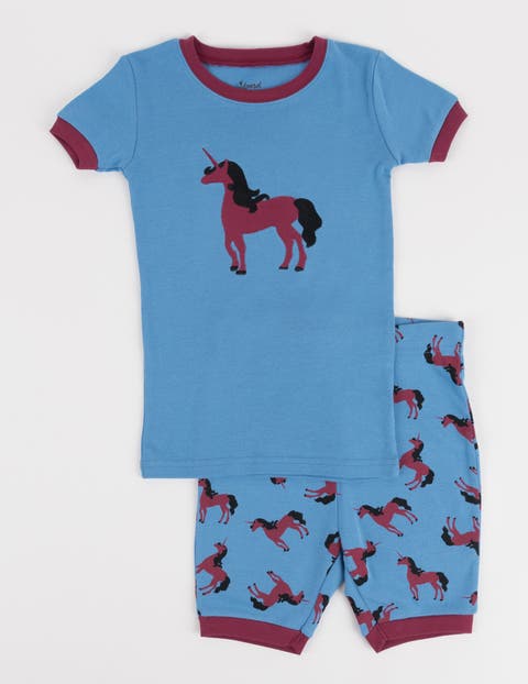 Kids Cotton Two-Piece Short Printed Pajamas, Animals & Characters (Toddler, Little Kid & Big Kid)