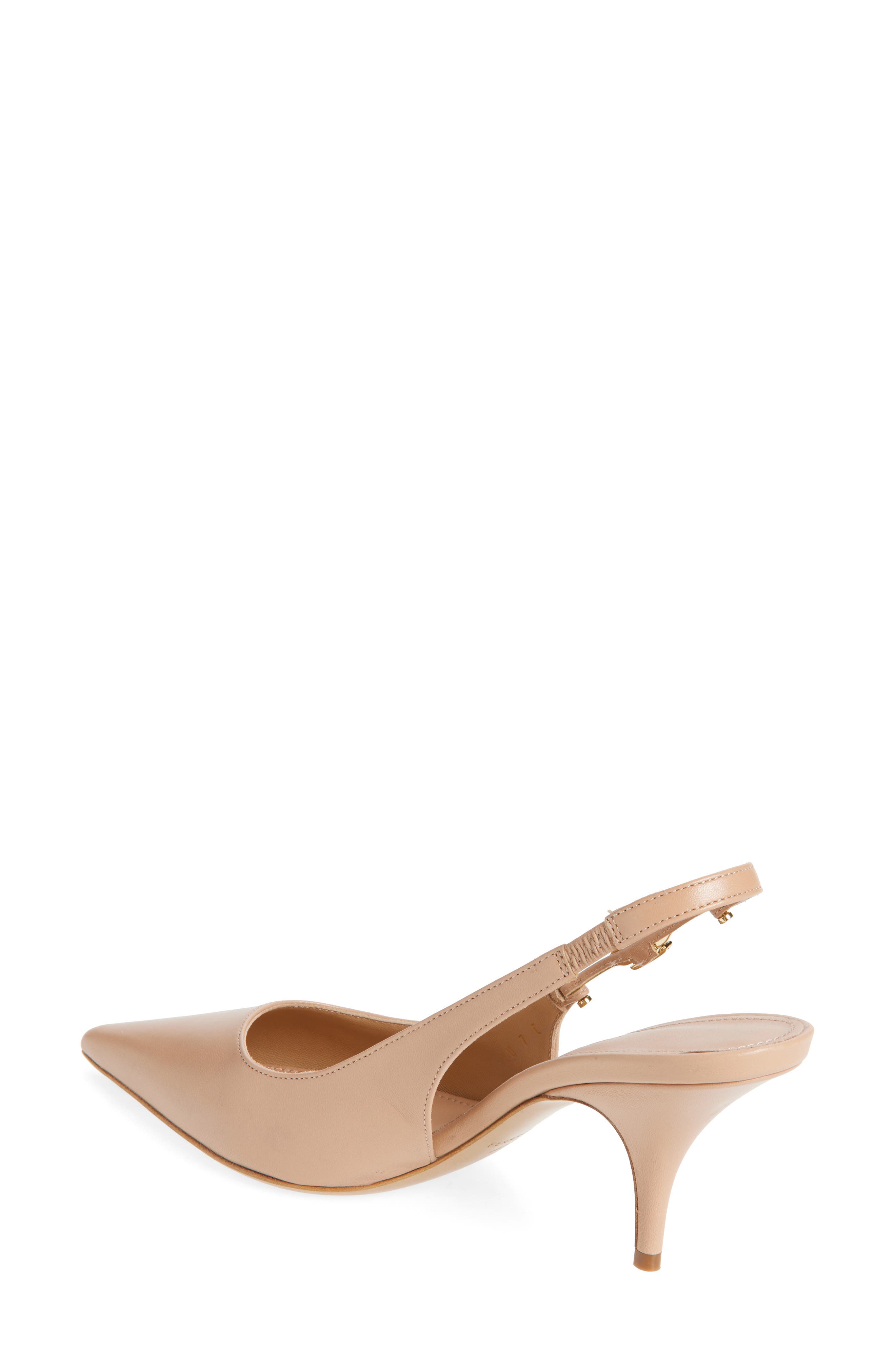 FERRAGAMO Tally Pointed Toe Slingback Pump, Alternate, color, Amaretti