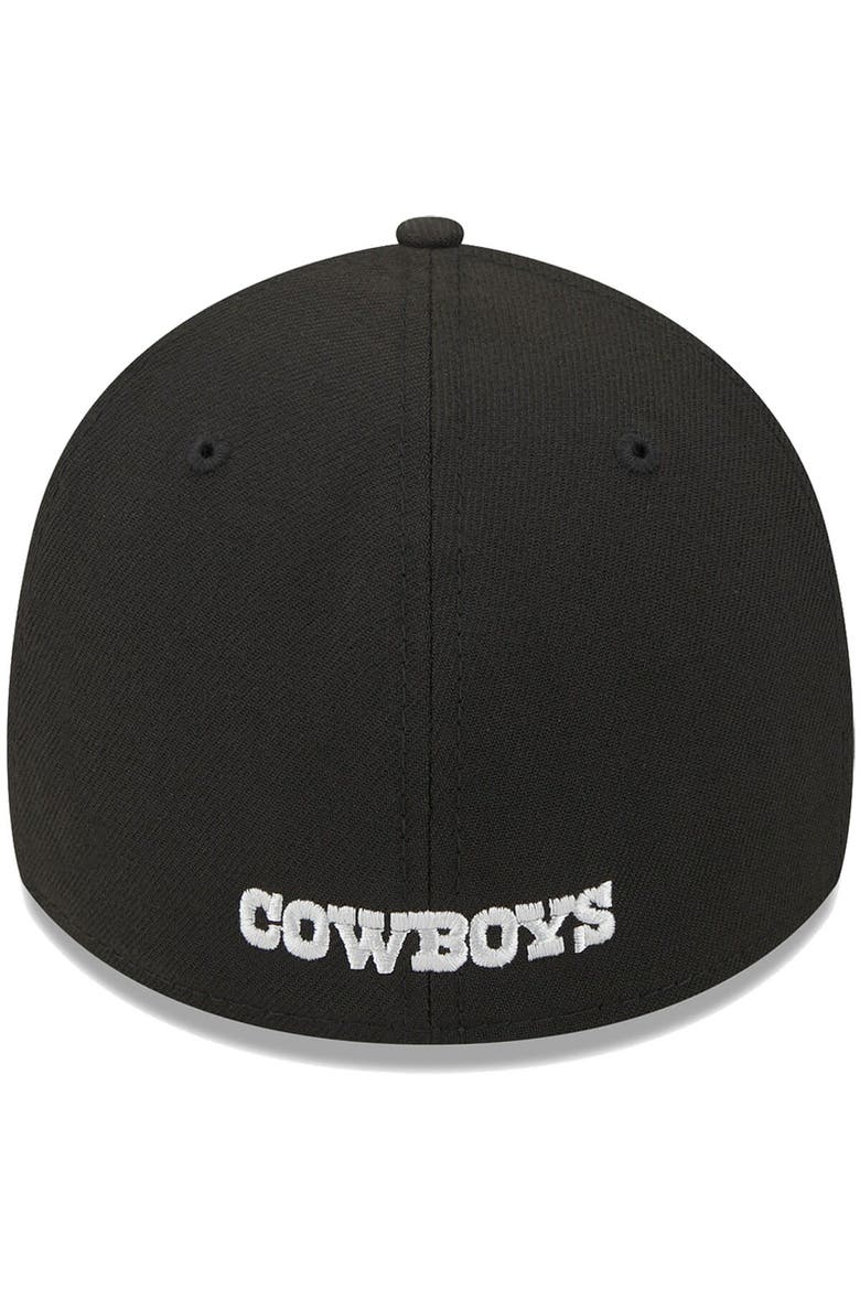 Men's New Era Black Dallas Cowboys  Main 39THIRTY Flex Hat, Alternate, color, Black