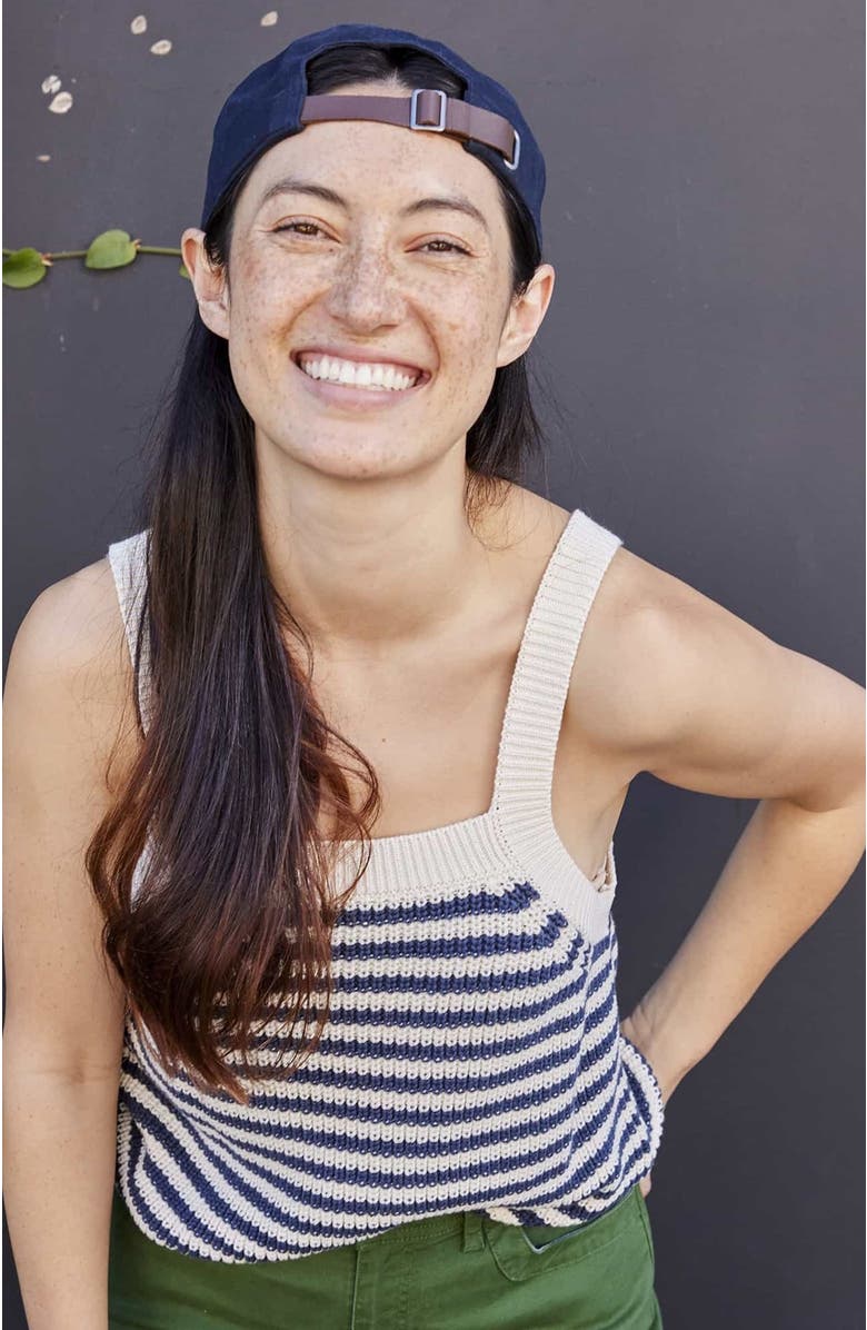 Toad & Co Bianca Tank, Alternate, color, True Navy Stripe