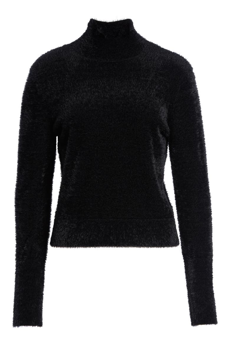 Eyelash Knit Pullover, Alternate, color, BLACK