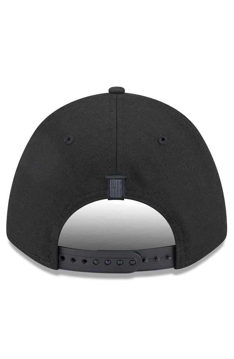 New Era Men's New Era Black NASCAR American Flag 9FORTY M-Crown A-Frame Adjustable Hat, Alternate, color, Black