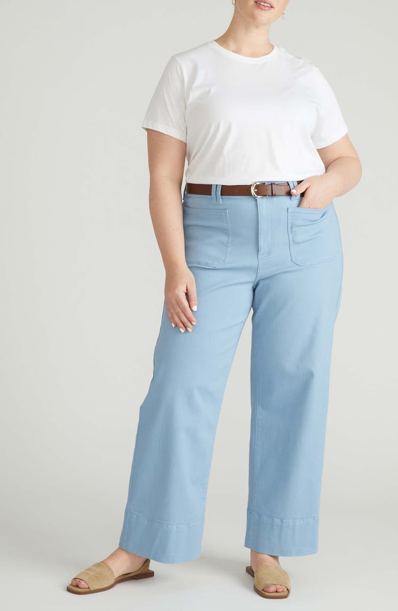 Universal Standard Claudia Wide Leg Jeans, Alternate, color, Pale Blue