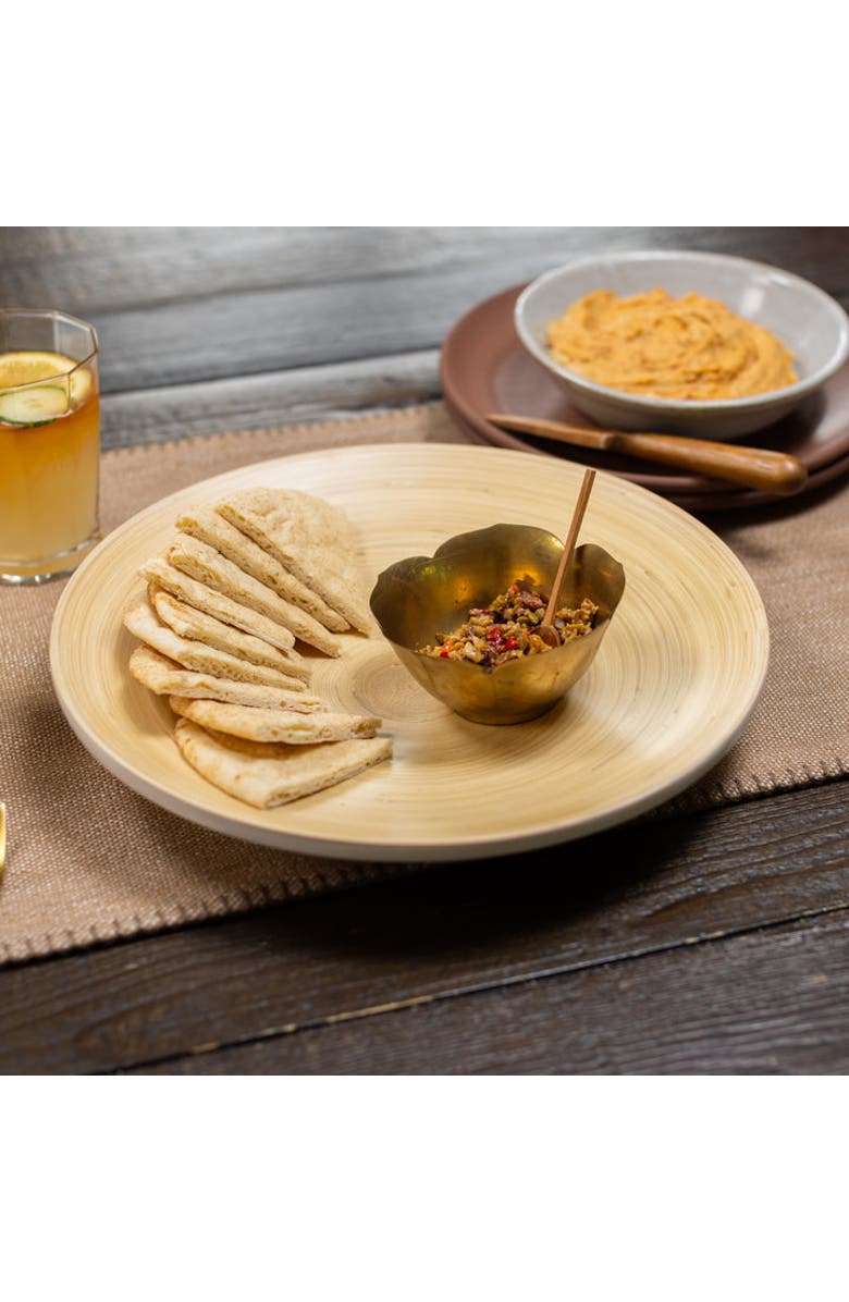 Lexa Footed Plate, 12 Inch, Alternate, color, White