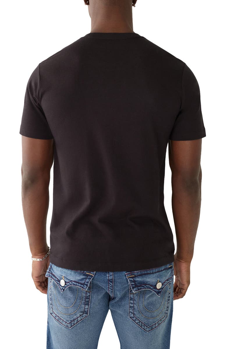 True Religion Brand Jeans Chrome Arch Logo Cotton T-Shirt, Alternate, color,