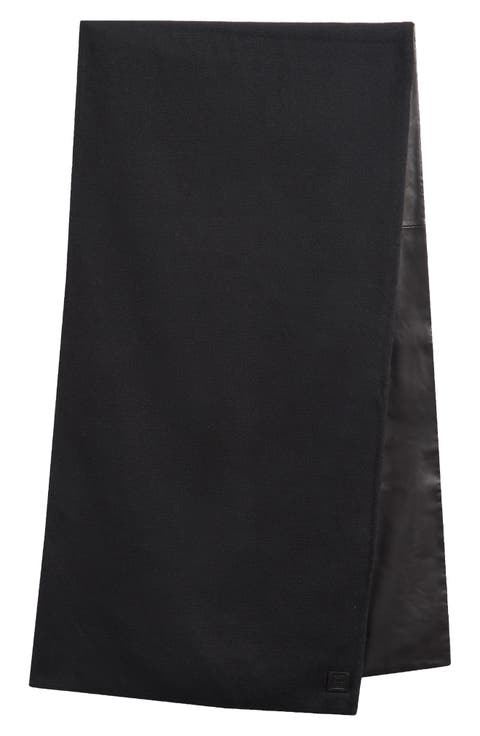 Leather & Cashmere Scarf