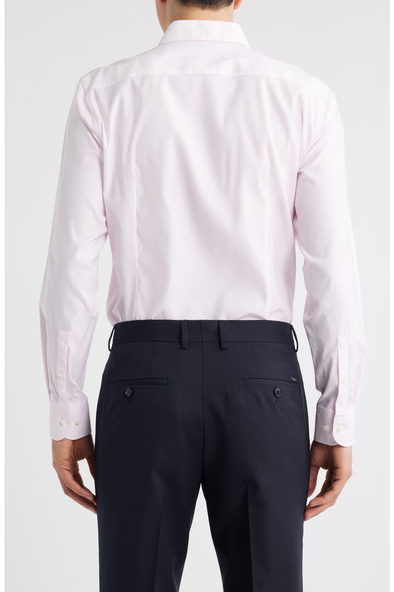 Hank Kent Slim Fit Performance Stretch Dress Shirt, Alternate, color, OPEN PINK