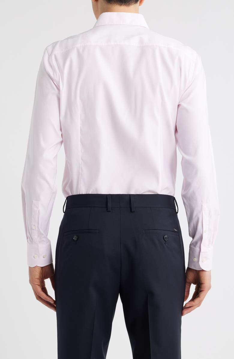 BOSS Hank Kent Slim Fit Performance Stretch Dress Shirt, Alternate, color, Open Pink