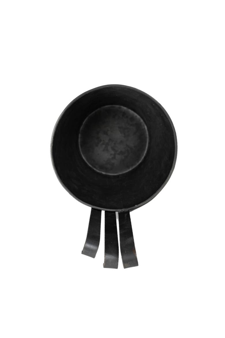 Set of 3 Hanging Planters Black Metal, Alternate, color, Black