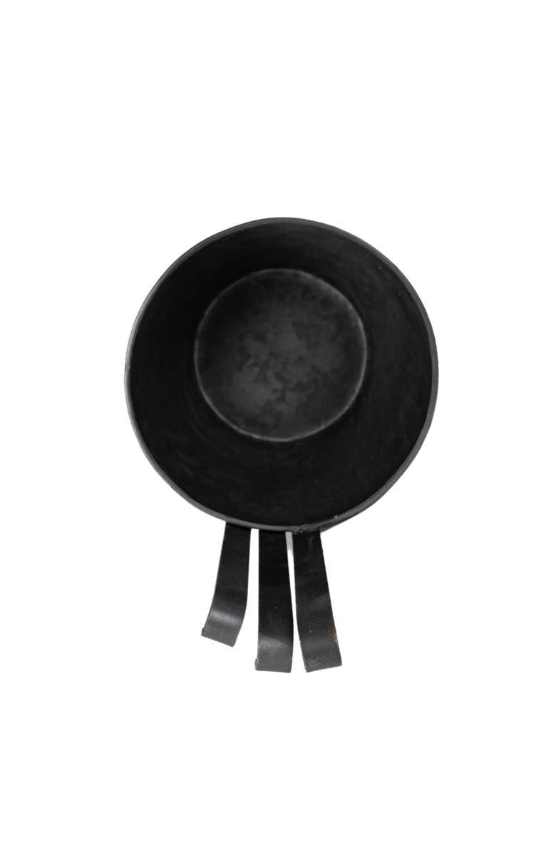 Foreside Home and Garden Set of 3 Hanging Planters Black Metal, Alternate, color, Black