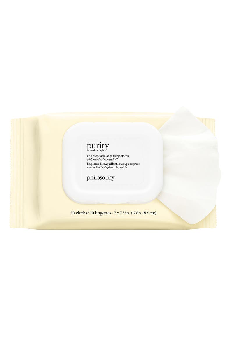 philosophy purity made simple one-step facial cleansing cloths, Alternate, color,