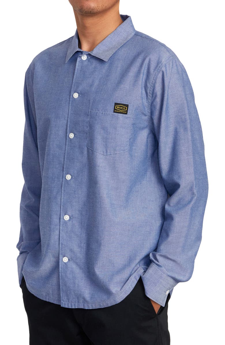 RVCA Day Shift Button-Up Shirt, Alternate, color,