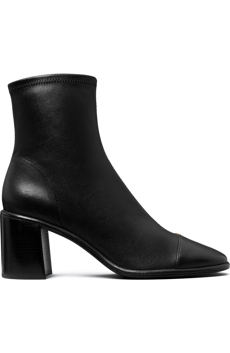 Tory Burch Cap Toe Bootie, Alternate, color, Perfect Black