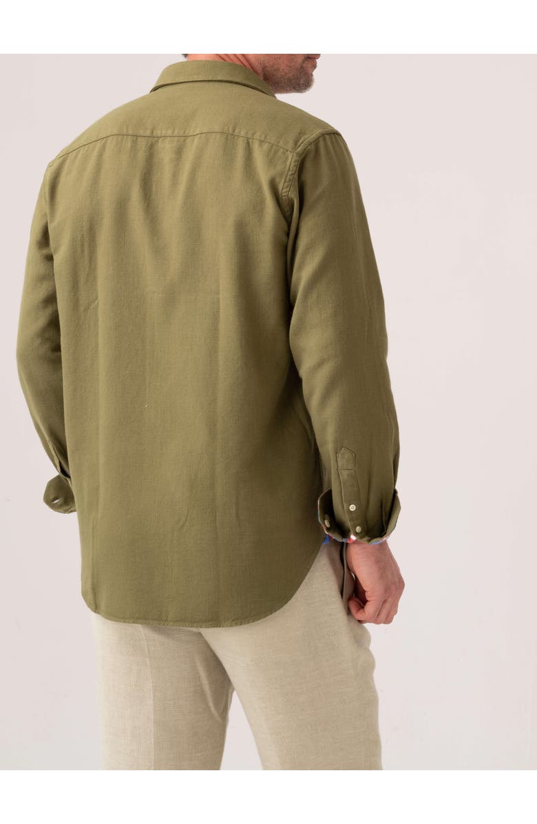 Koy Clothing Brushed Cotton Long Sleeve Shirt, Alternate, color, Olive