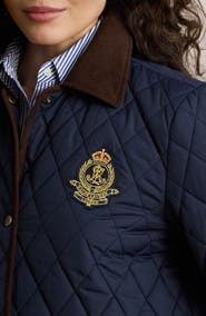 Lauren Ralph Lauren Crested Diamond Quilted Coat