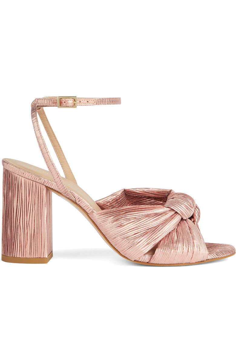 LK Bennett Eliana Plissé Sandal, Alternate, color, Pink