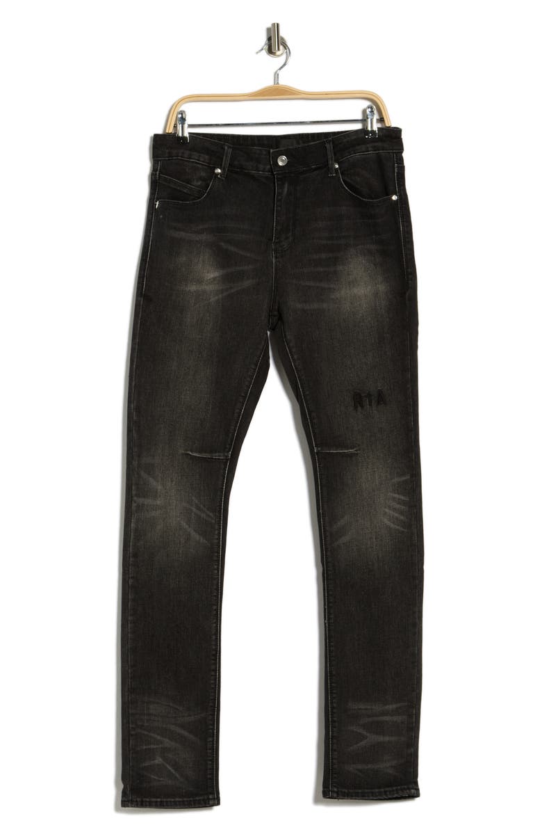 RtA Bryant Skinny Jeans, Main, color, Ash Grey