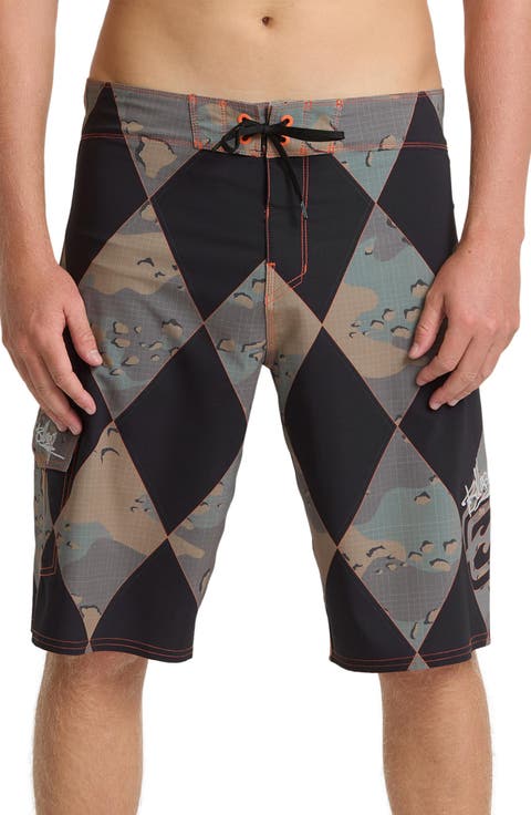 A.I. Rising Sun Pro Board Shorts