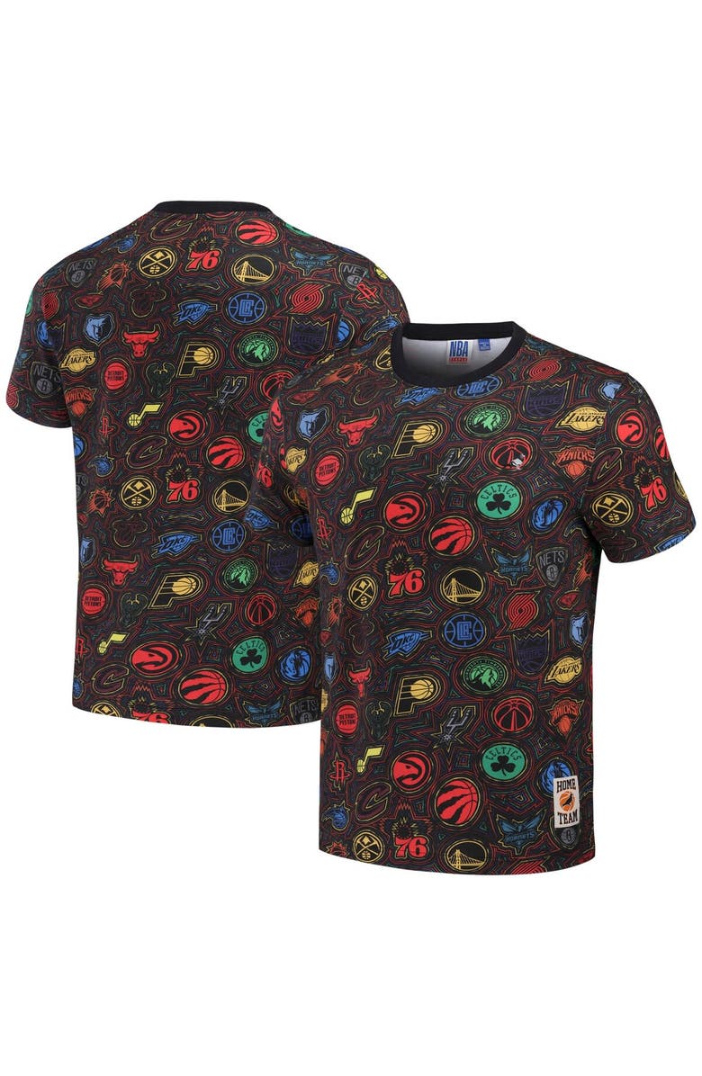 STAPLE Men's NBA x Staple Black All Teams Fusion T-Shirt, Alternate, color, 