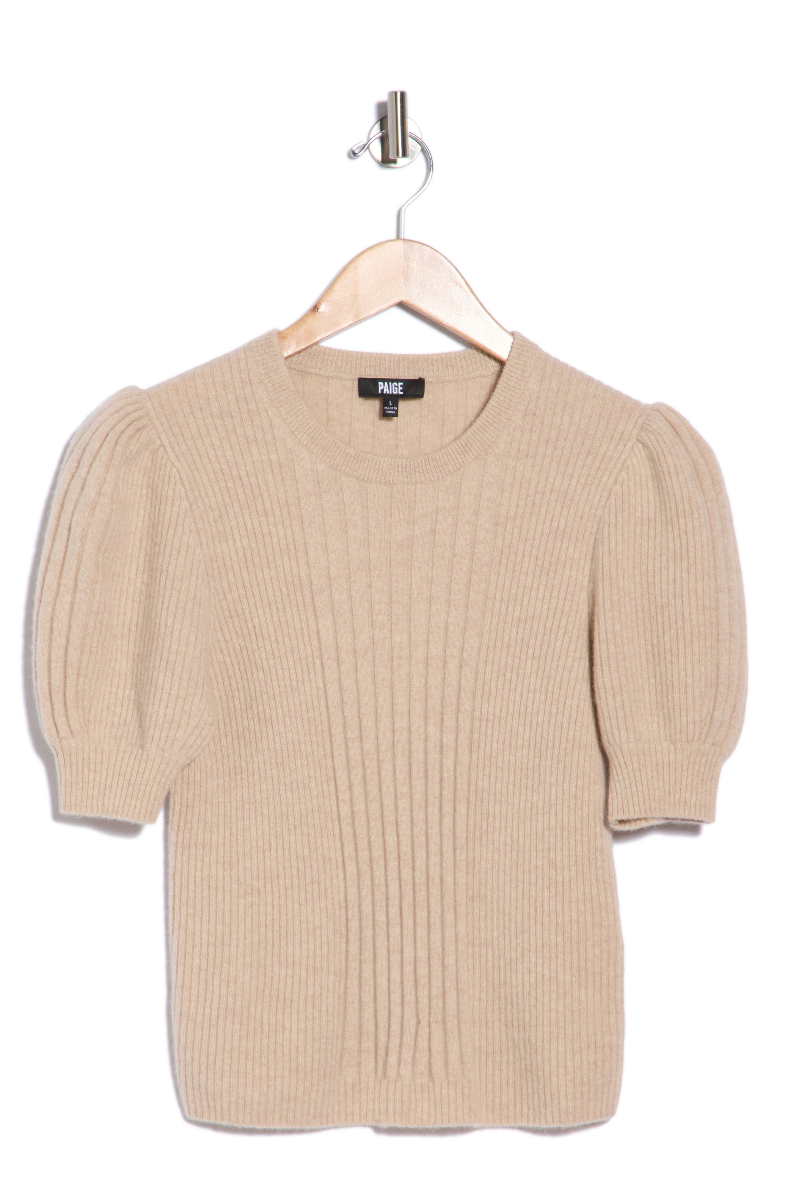 Kato Puff Shoulder Rib Sweater