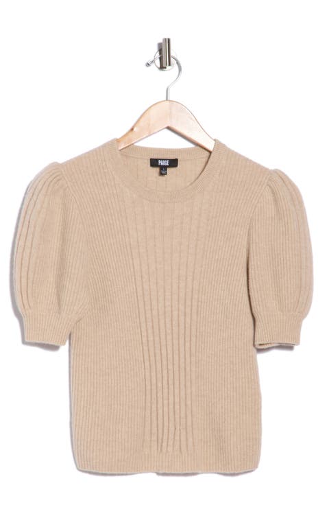 Kato Puff Shoulder Rib Sweater