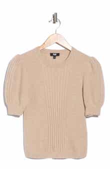 Kato Puff Shoulder Rib Sweater
