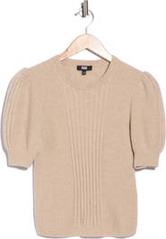 PAIGE Kato Puff Shoulder Rib Sweater