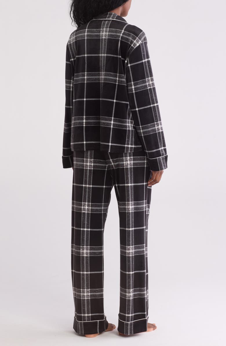 DKNY Plaid Long Pajamas, Alternate, color, 