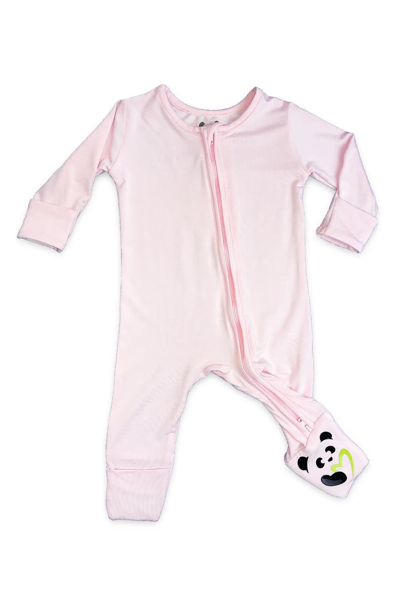 Bellabu Bear Kids' Blush Convertible Footie Pajamas, Main, color, Light Pink