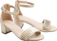 Tulleen Pleated Lined Band Block Heels