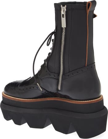 Sacai Wingtip Engineer Sock Boot (Women) | Nordstrom