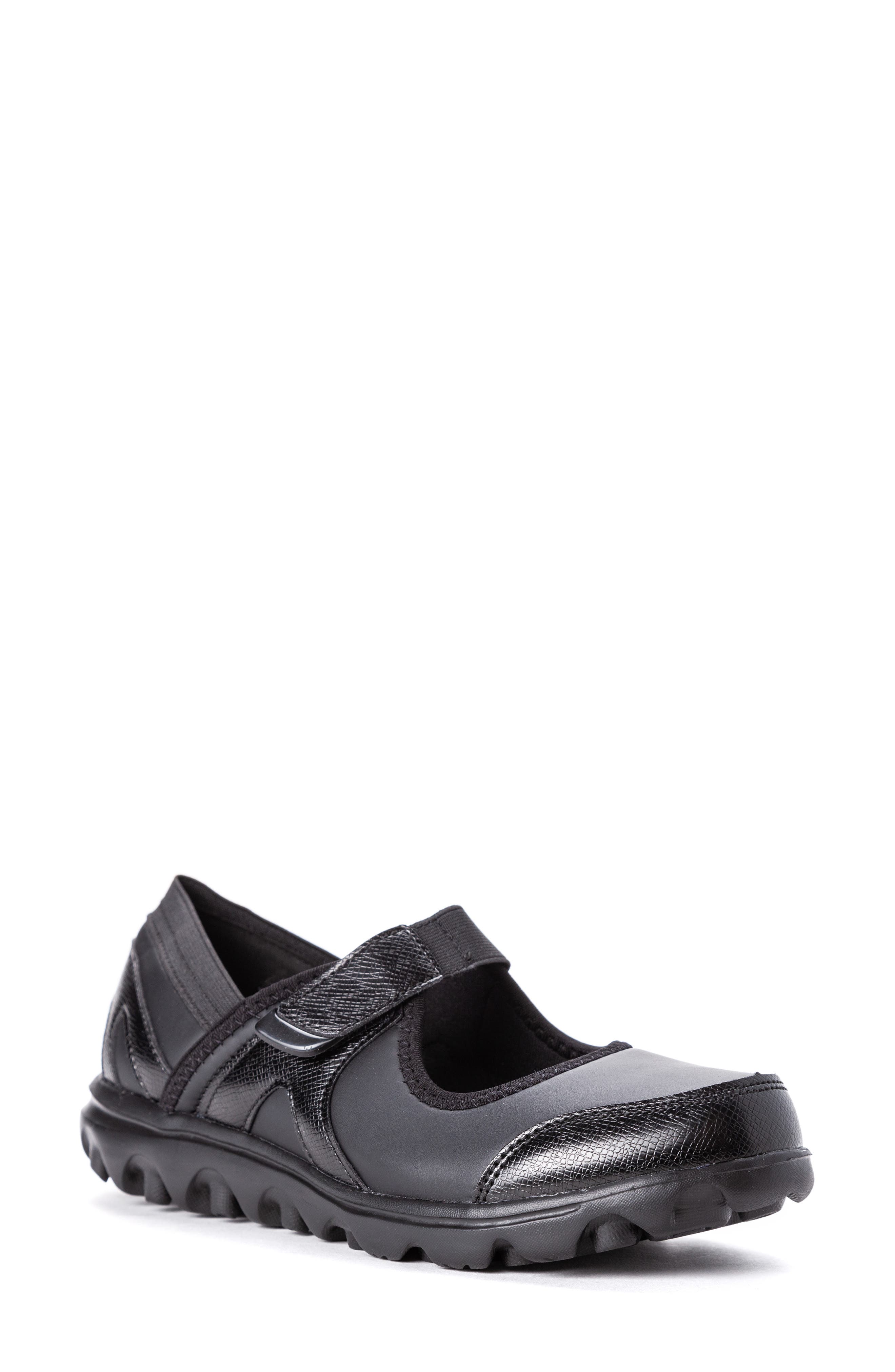 Propét Onalee Mary Jane Flat, Main, color, All Black