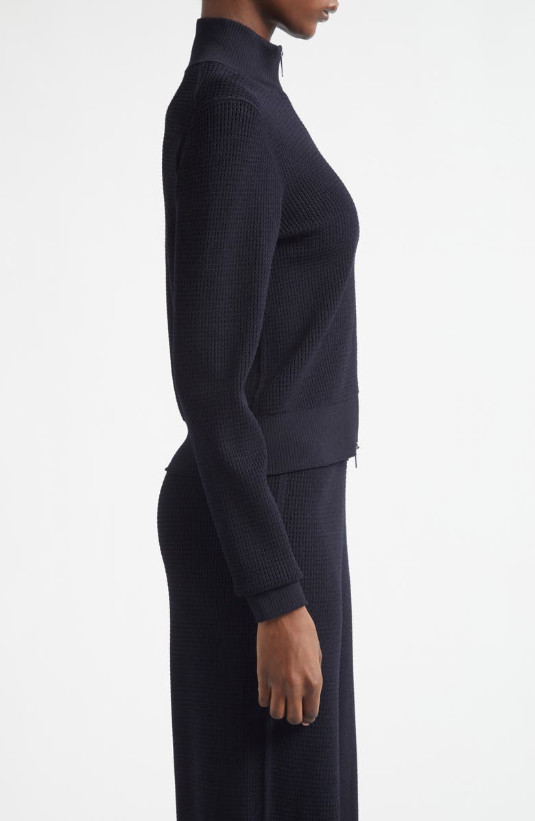 A.L.C. Jax Knit Zip Cardigan, Alternate, color, Navy