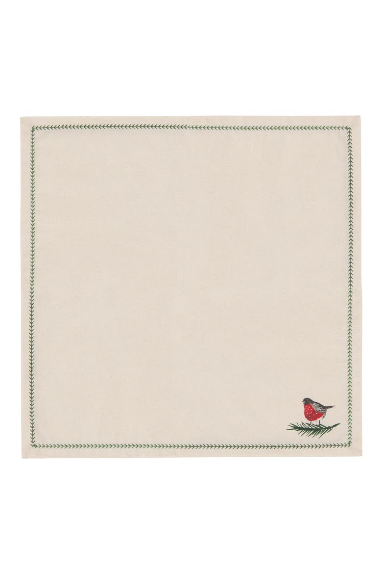 Forest Birds Set of 4 Napkins, Alternate, color, FOREST BIRDS