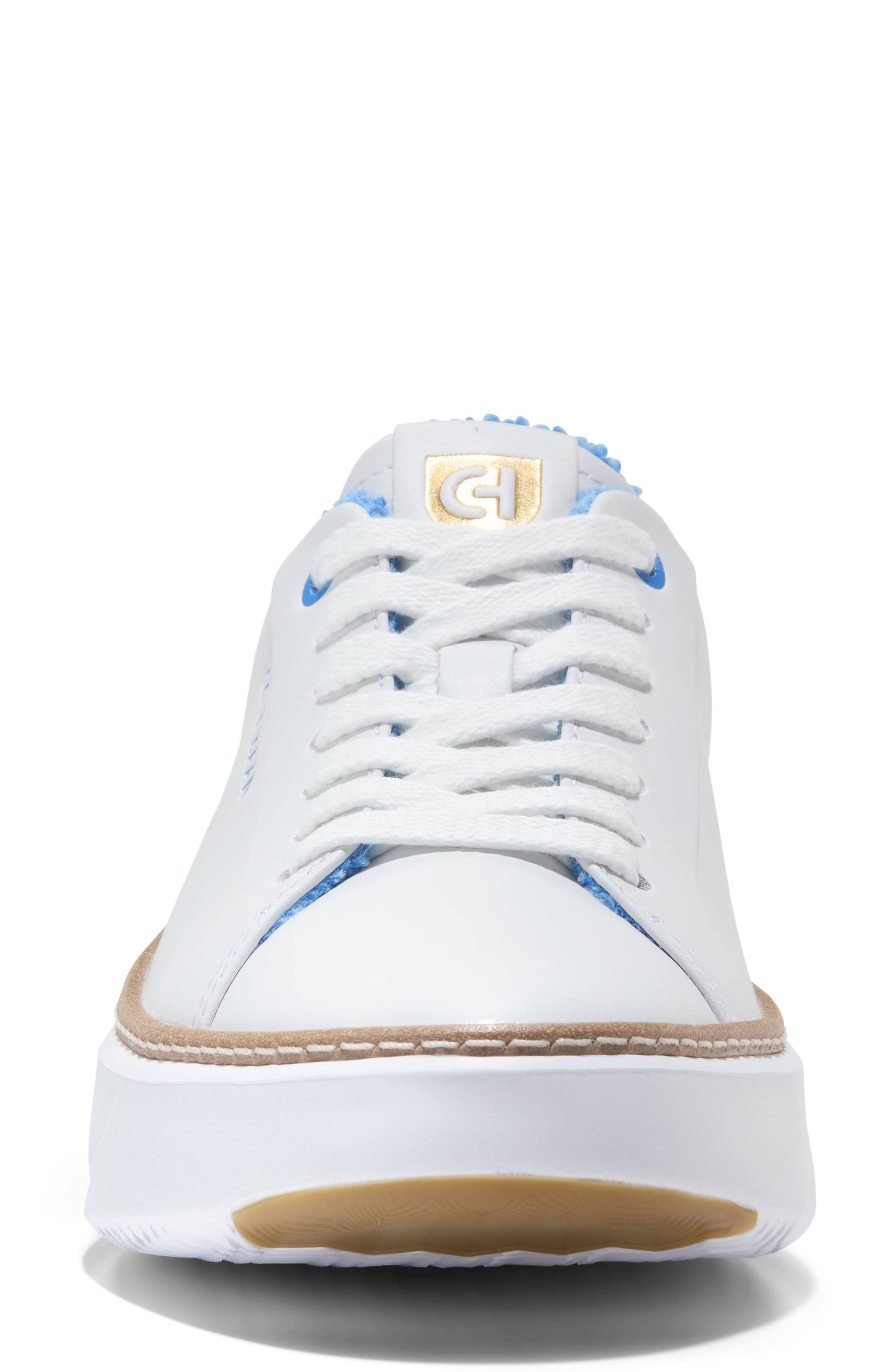 Cole Haan GrandPro Topspin Platform Sneaker, Alternate, color, White/ Marina